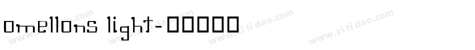 Omellons Light字体转换